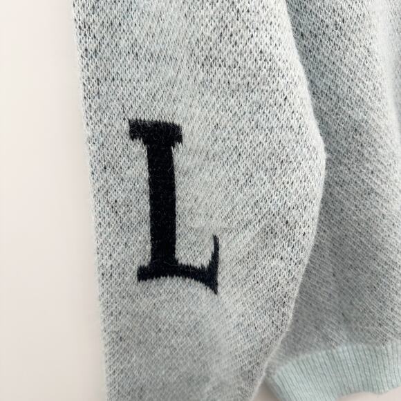 Aelfric Eden City of Love AW23 Crewneck Knit Sweater in Light Blue Size S NWT - Picture 9 of 15